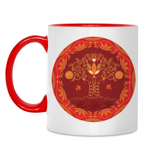 Кружка с принтом Дерево Жизни