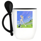 Кружка с ложкой