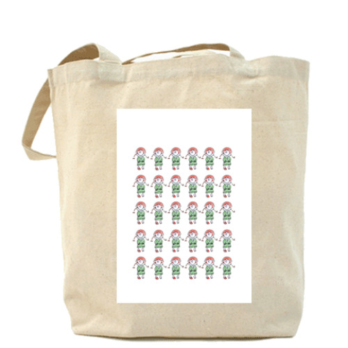 Сумка шоппер с принтом little girl