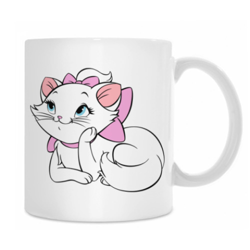 Кружка с принтом Dreaming Kitty