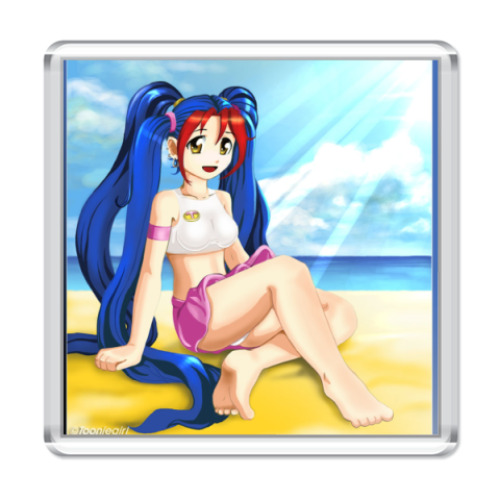 Магнит с принтом Tooniegirl