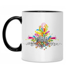 Кружка двухцветная