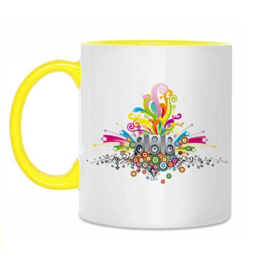 Кружка с принтом Music