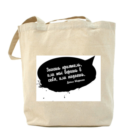 Сумка шоппер с принтом  'Джим Моррисон'