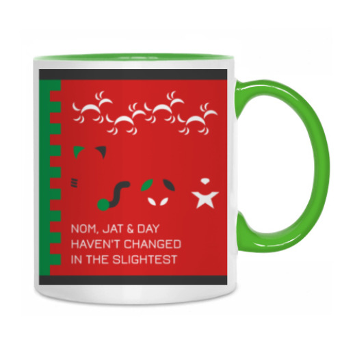 Кружка с принтом Artificial Border