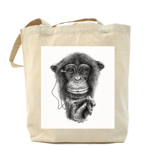Сумка шоппер с принтом Monkey