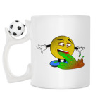 Кружка с футбольным мячиком