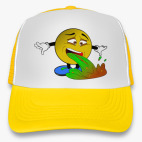 Кепка Trucker, желтая Vomiting Emoji
