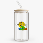 Банка с бамбуковой крышкой