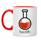 Двухцветная кружка Health Poition