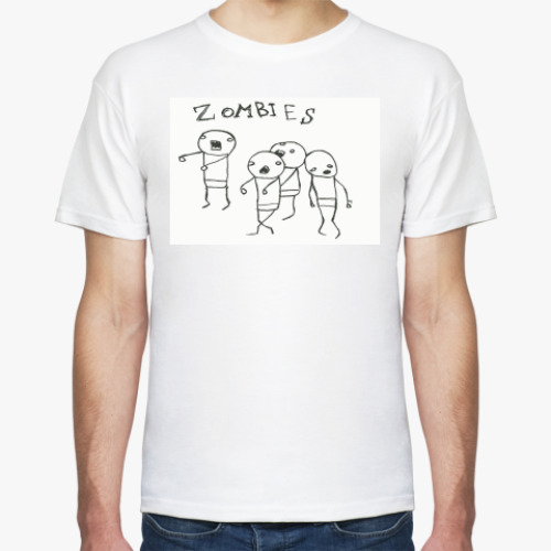 Футболка с принтом zombies