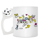 Кружка с футбольным мячиком
