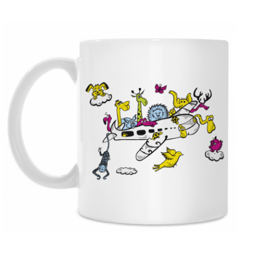 Кружка с принтом Самолет