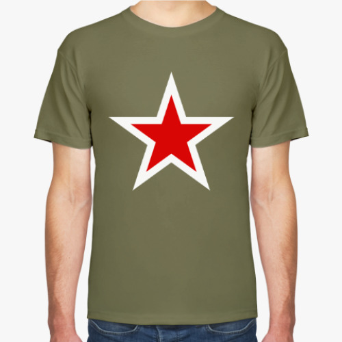 Футболка с принтом Советская звезда