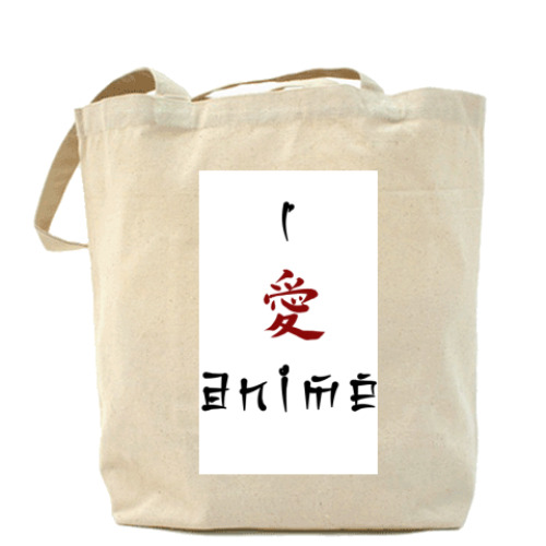 Сумка шоппер с принтом Ai Anime