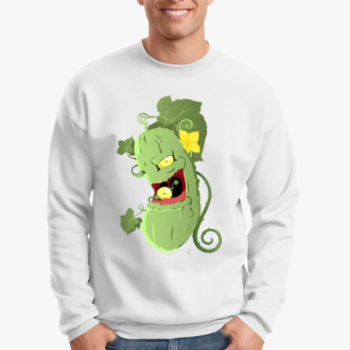Свитшот с принтом Мистер Огурчик