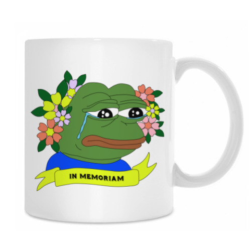 Кружка с принтом Sad Frog