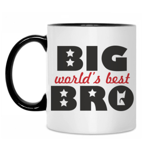 Кружка с принтом BIG BRO