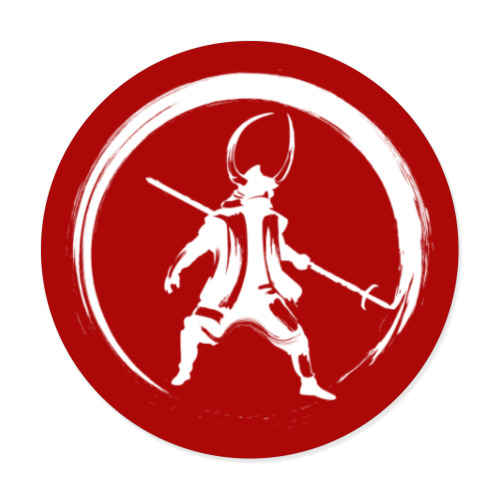 Виниловые наклейки с принтом Самурай (samurai)