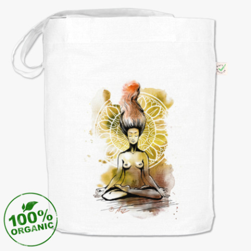 Сумка шоппер с принтом Лотос