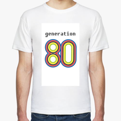 Футболка с принтом Поколение 80-х