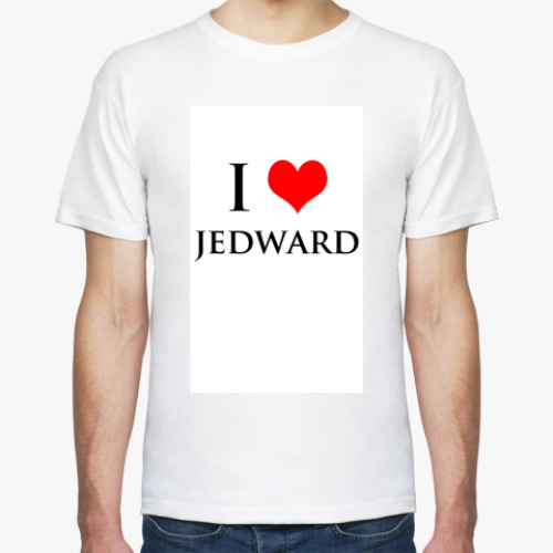 Футболка с принтом  I love Jedward