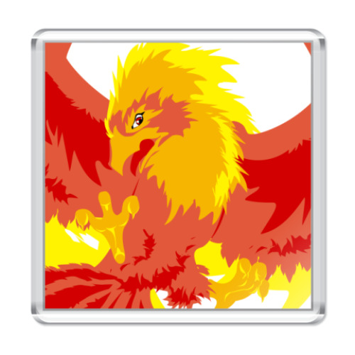 Магнит с принтом Феникс