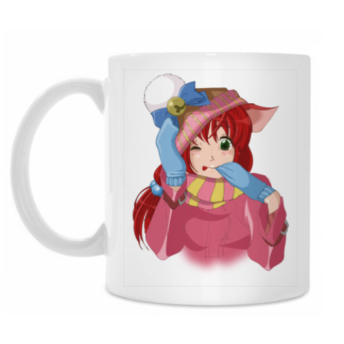 Кружка с принтом Neko