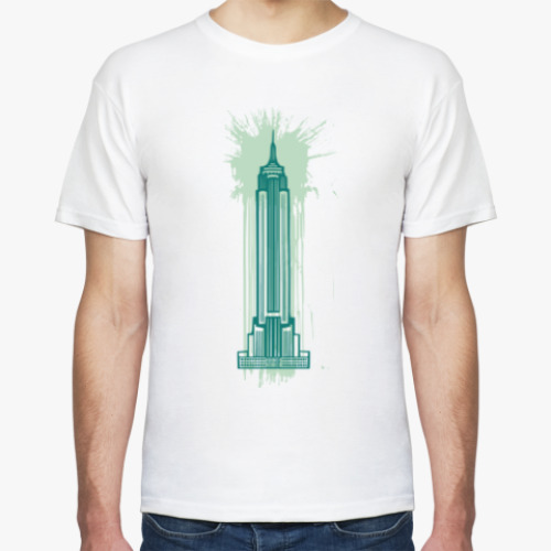 Футболка с принтом Эмпайр-стейт-билдинг