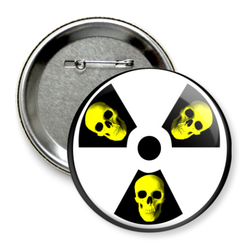 Значок 75мм с принтом Апокалипсис