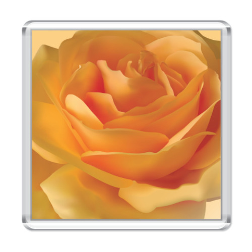 Магнит с принтом Розочка