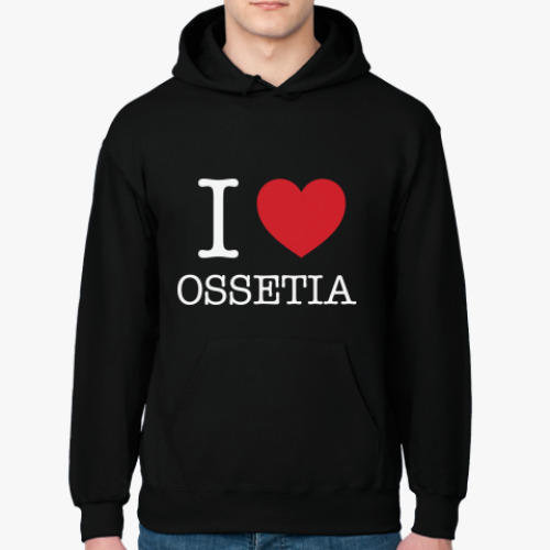 Толстовка худи с принтом I love Ossetia
