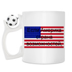 Кружка с футбольным мячиком
