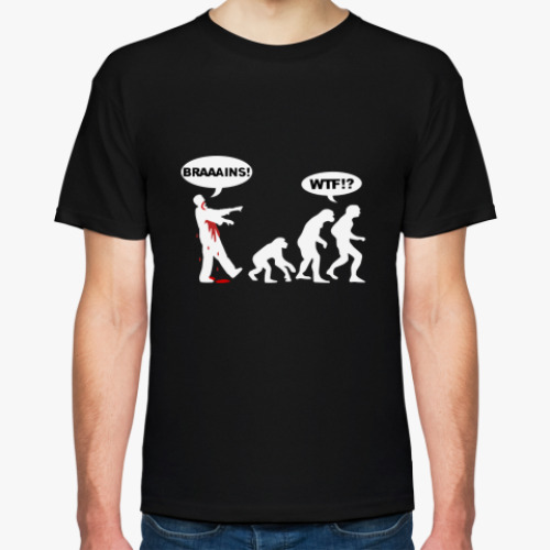Футболка с принтом  'Brains!!!'
