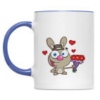 Двухцветная кружка Be my Valentine