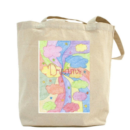 Сумка шоппер с принтом  'Dreams'