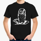 Детская классическая футболка Сова, совушка, мудрые в городе