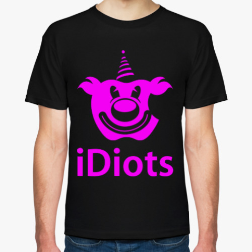 Футболка с принтом #iDiots