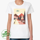 Женская футболка органик