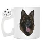 Кружка с футбольным мячиком