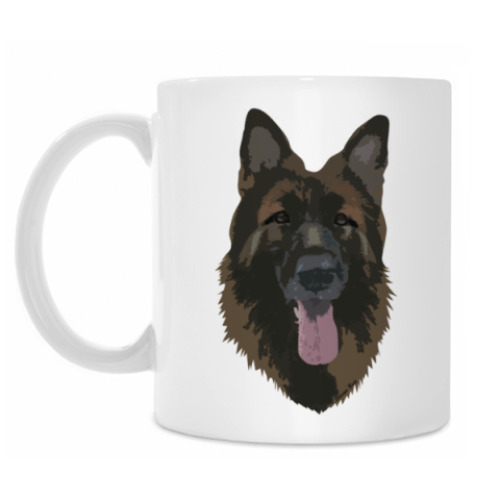 Кружка с принтом Овчарка