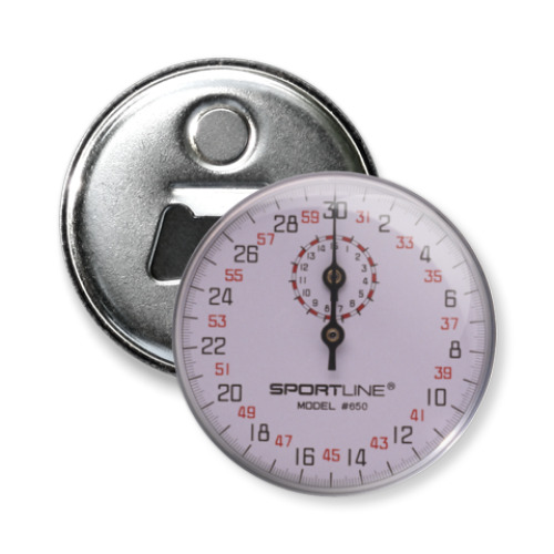 Магнит-открывашка с принтом Секундомер