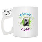 Кружка с футбольным мячиком