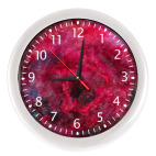 Настенные часы (с цифрами) Алая роза