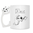 Кружка с футбольным мячиком