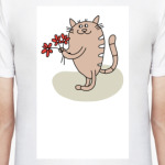  Кот с цветами