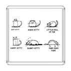 Магнит 6.5 x 6.5 см Песня Шелдона про котенка