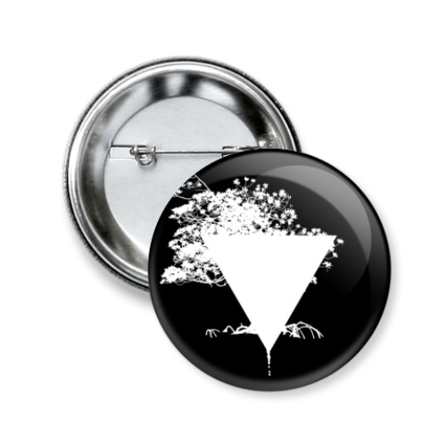 Значок 50мм с принтом 'Triangle'