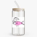 Банка с бамбуковой крышкой