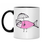 Кружка двухцветная